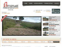 Tablet Screenshot of emanuelcorretordeimoveis.com.br